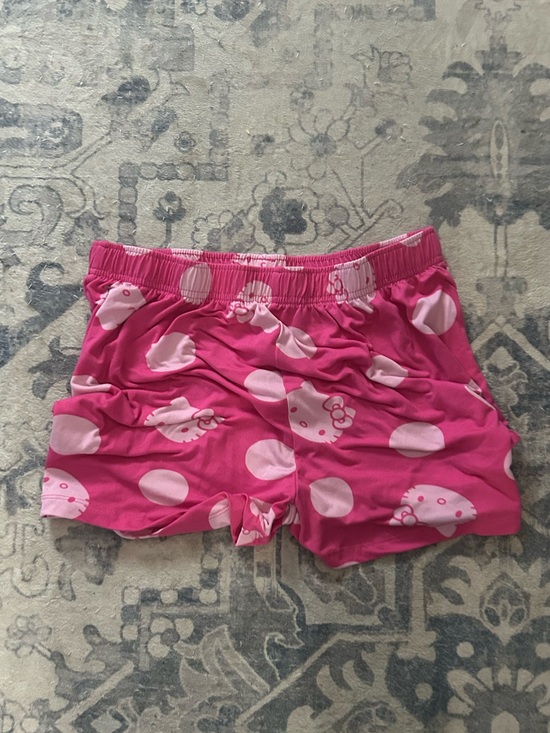Hello Kitty Other - Hello Kitty Bright Pink Polka Dot Girls Shorts